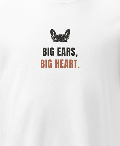 BIG EARS, BIG HEART. プリント部分アップ