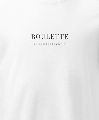 BOULETTE ワードマーク プリント部分アップ