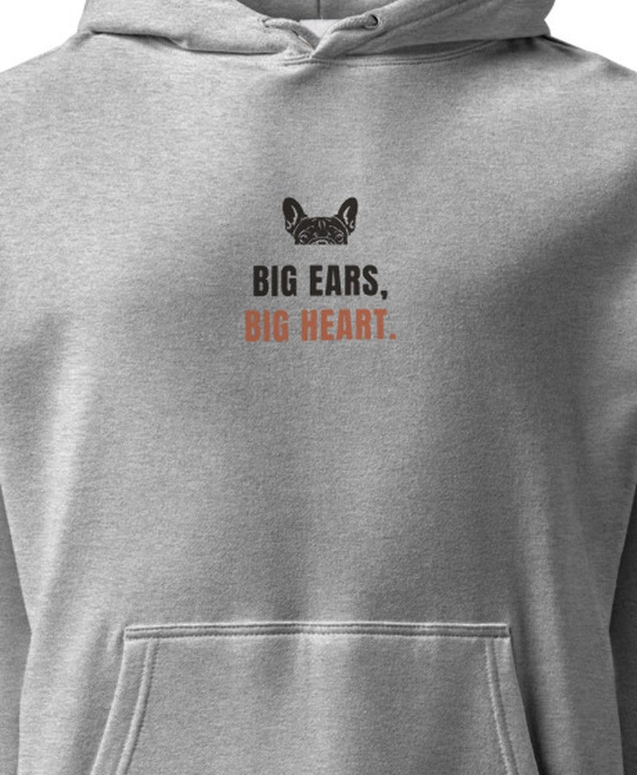 BIG EARS, BIG HEART. プリント部分アップ
