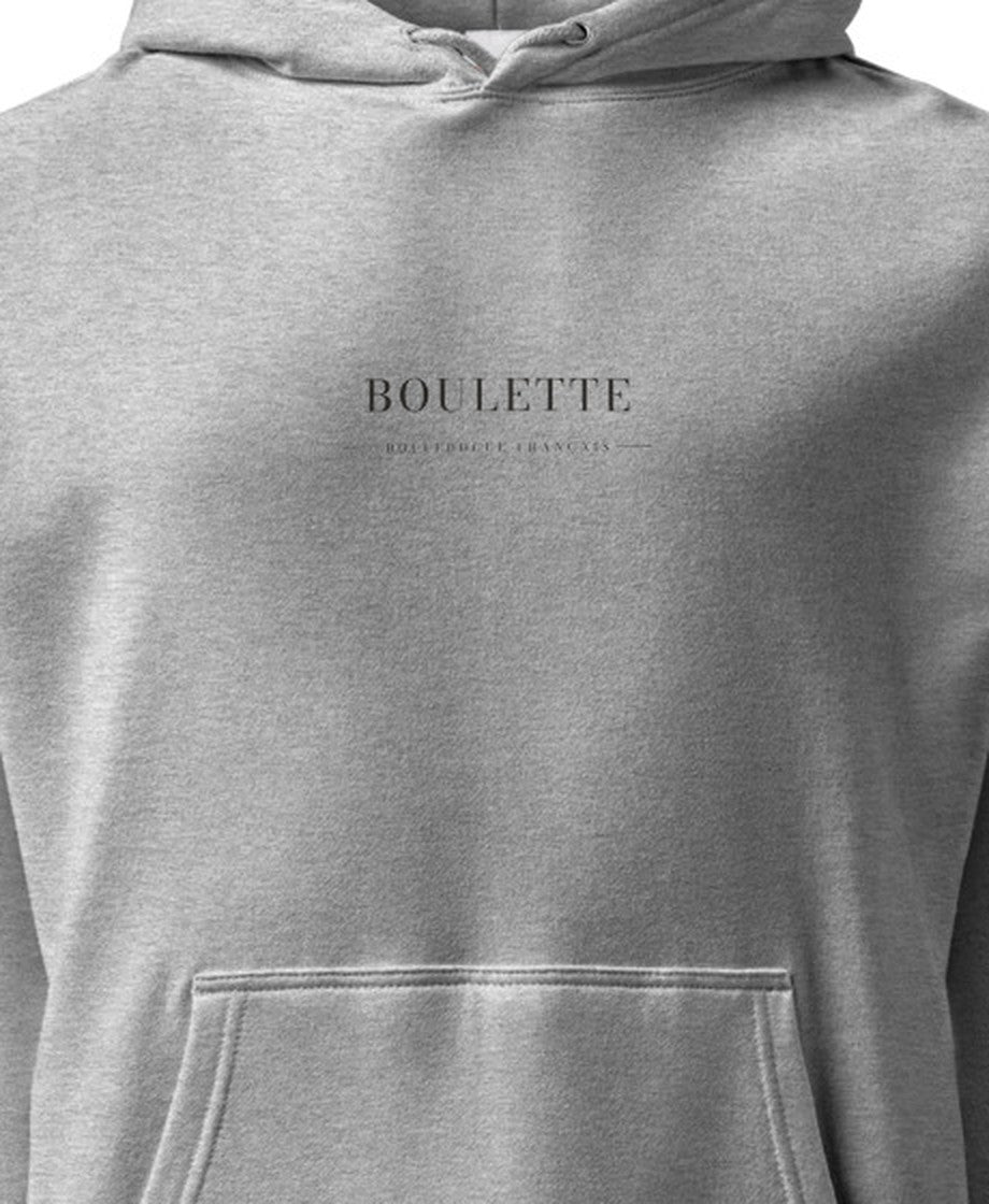 BOULETTE ワードマーク プリント部分アップ