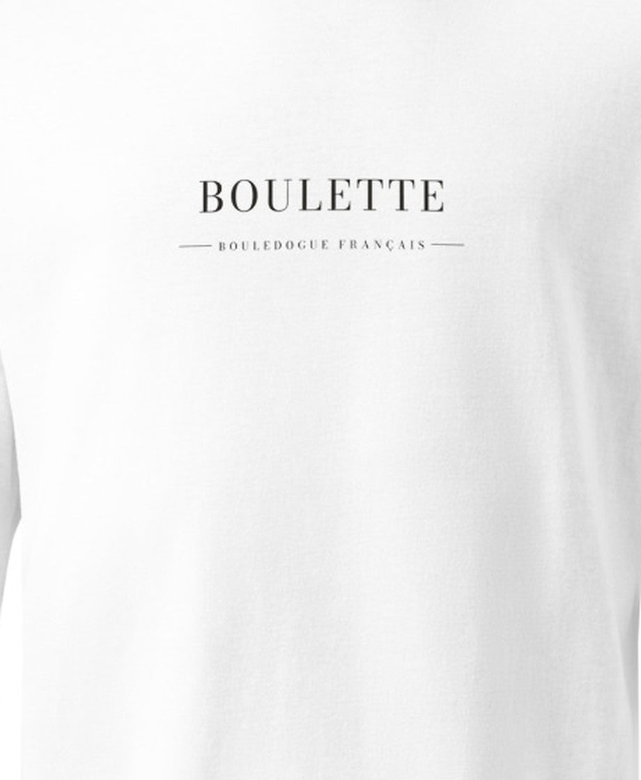 BOULETTE ワードマーク プリント部分アップ