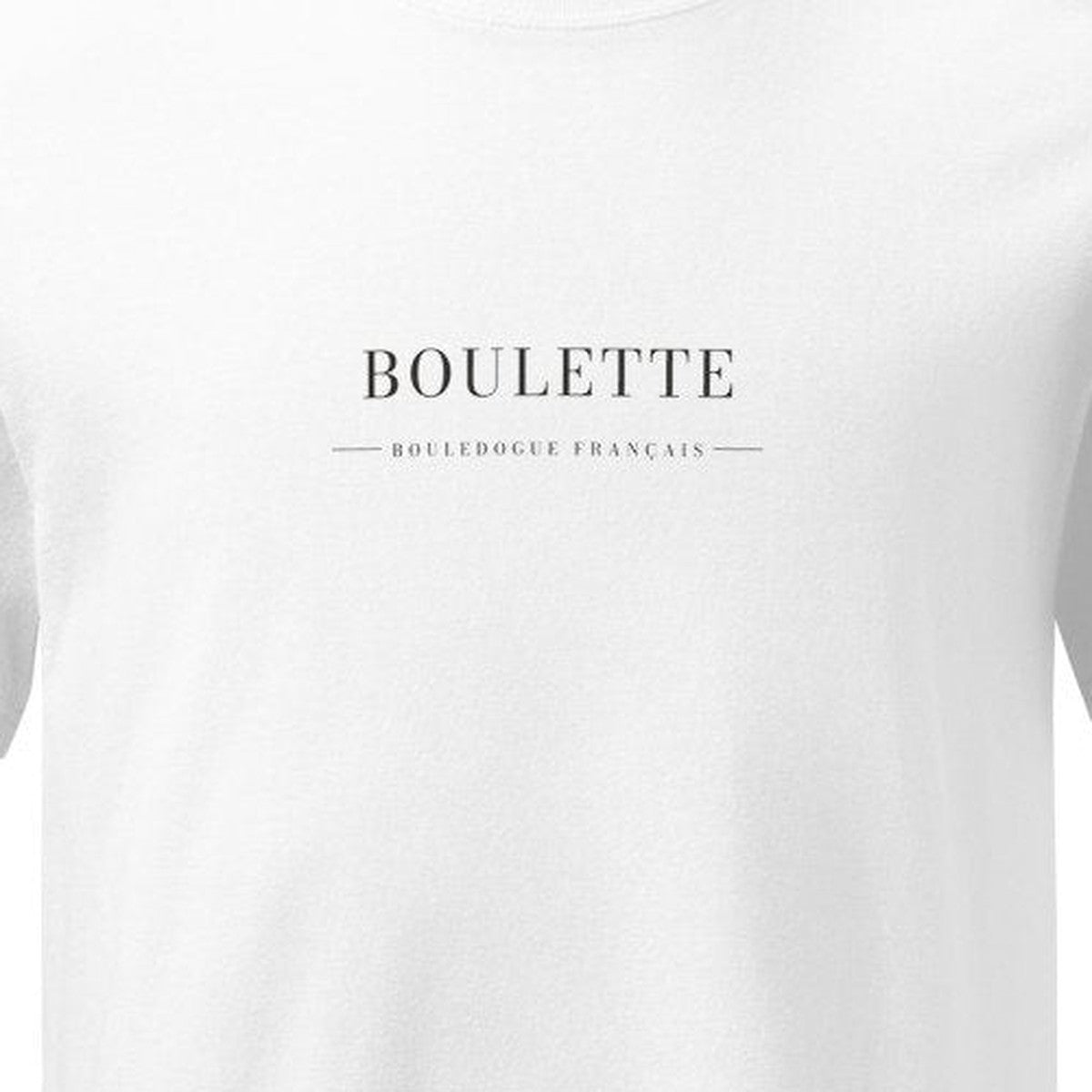 BOULETTE ワードマーク プリント部分アップ