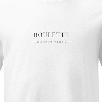 BOULETTE ワードマーク プリント部分アップ