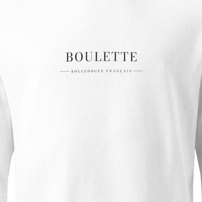 BOULETTE ワードマーク プリント部分アップ