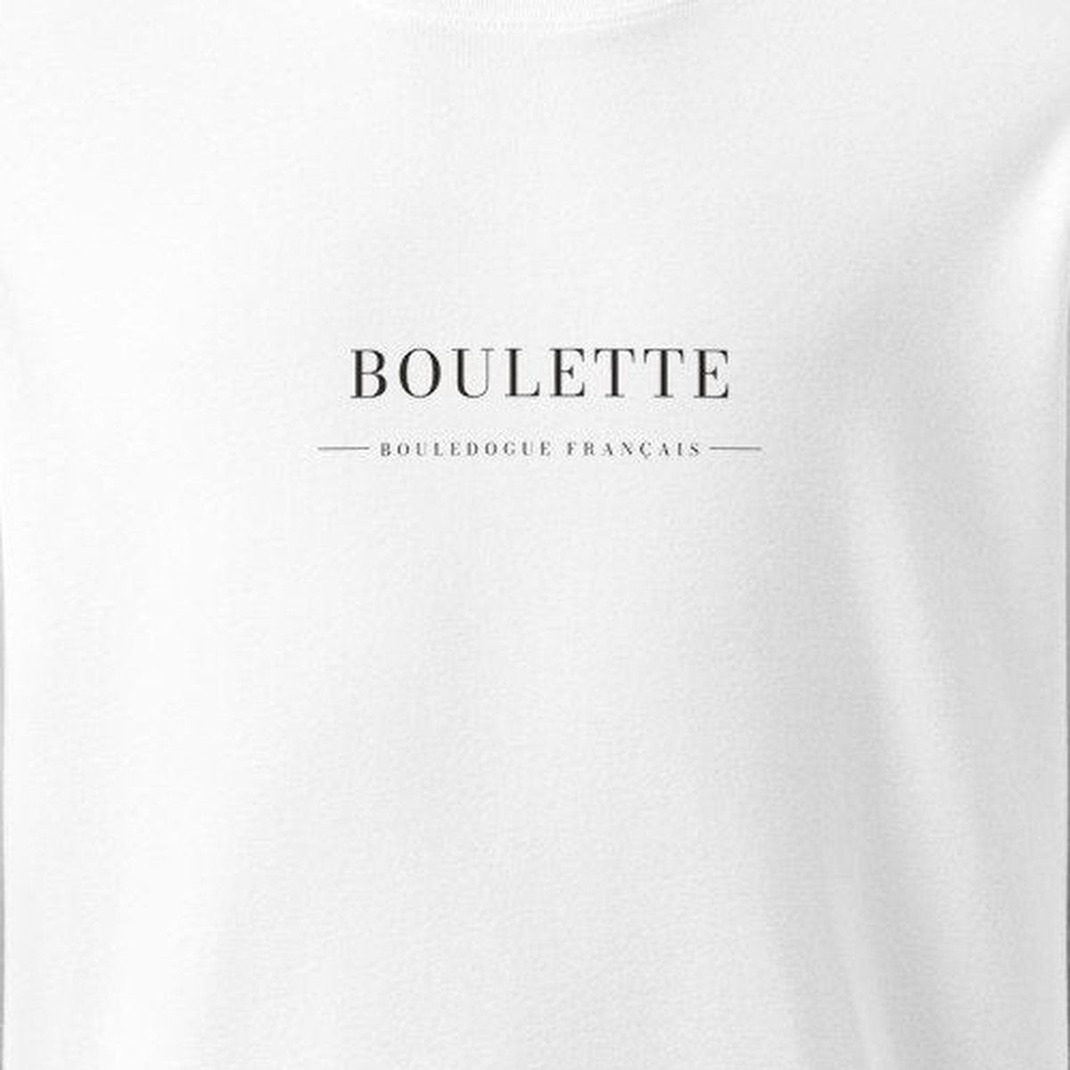 BOULETTE ワードマーク プリント部分アップ